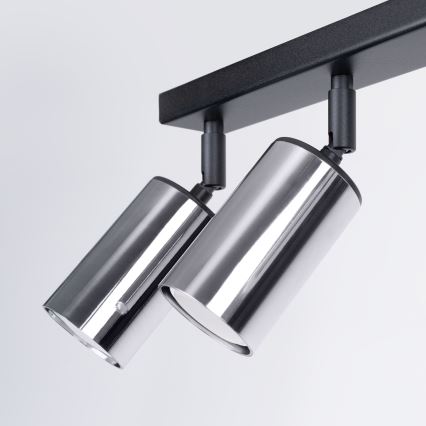 Spotlight WINX 6xGU10/10W/230V black/shiny chrome