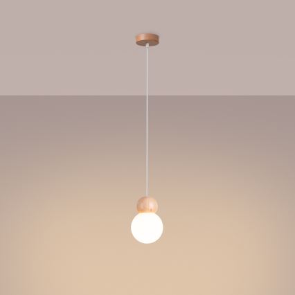 Chandelier on a string PEKKA 1xG9/8W/230V white