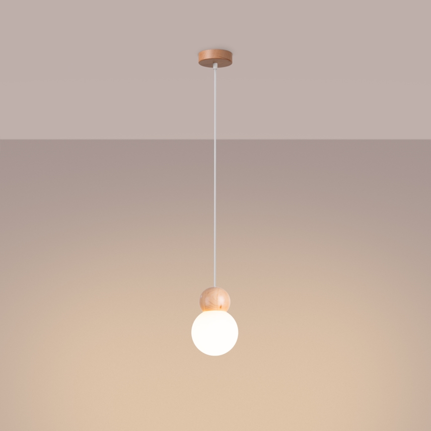 Chandelier on a string PEKKA 1xG9/8W/230V white