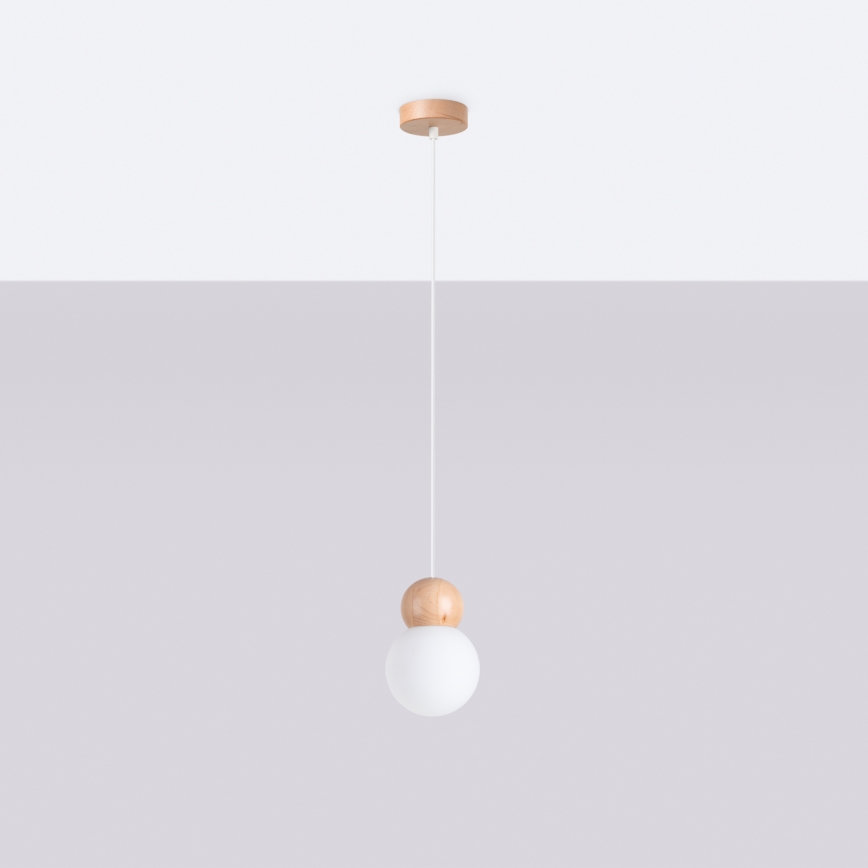 Chandelier on a string PEKKA 1xG9/8W/230V white