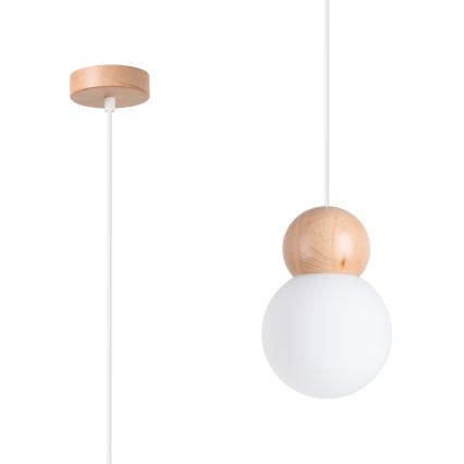 Chandelier on a string PEKKA 1xG9/8W/230V white