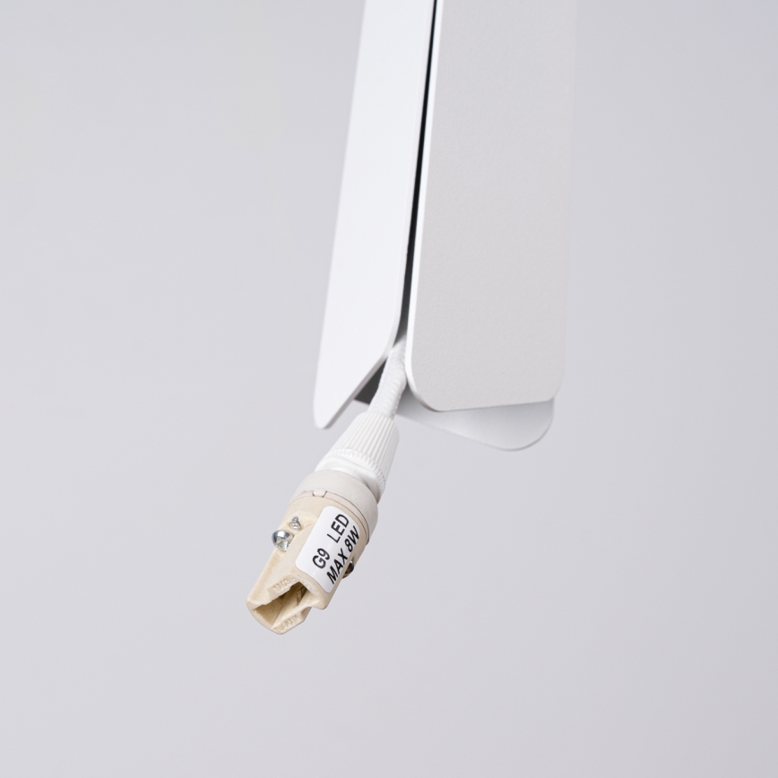 Chandelier on a string PRYSM 1xG9/8W/230V white