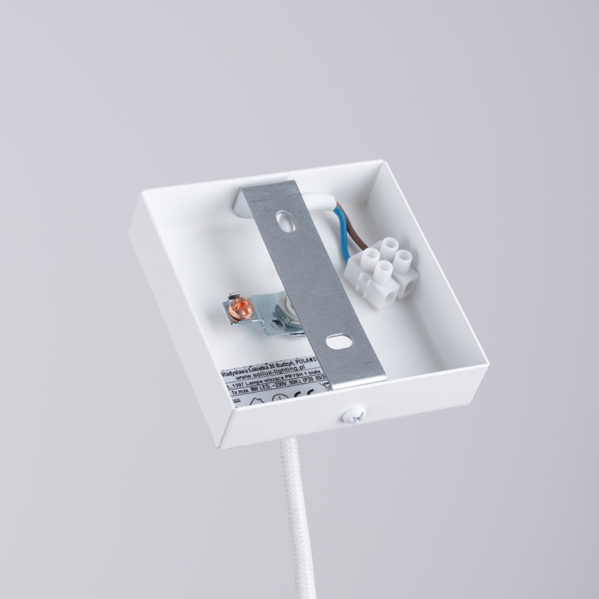 Chandelier on a string PRYSM 1xG9/8W/230V white