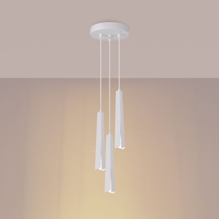 Chandelier on a string PRYSM 3xG9/8W/230V white