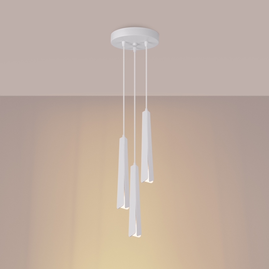 Chandelier on a string PRYSM 3xG9/8W/230V white