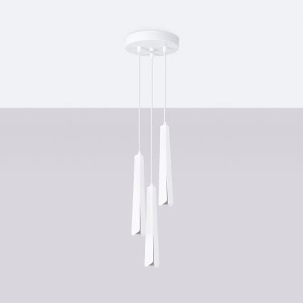 Chandelier on a string PRYSM 3xG9/8W/230V white
