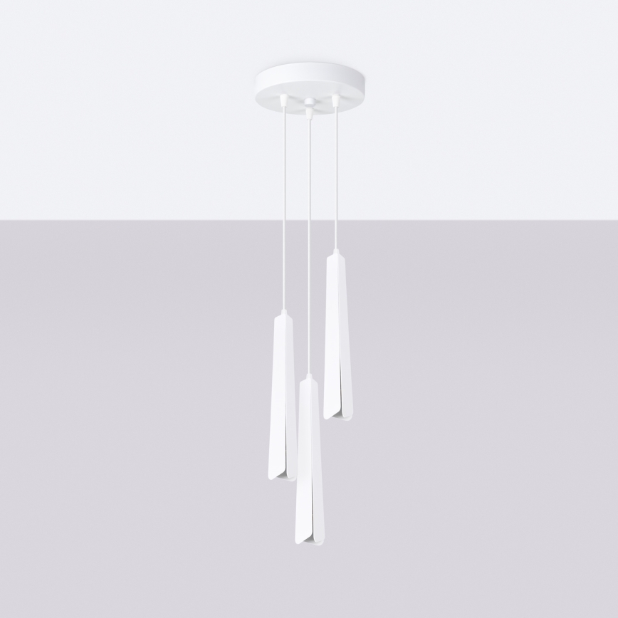 Chandelier on a string PRYSM 3xG9/8W/230V white
