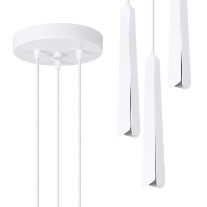 Chandelier on a string PRYSM 3xG9/8W/230V white