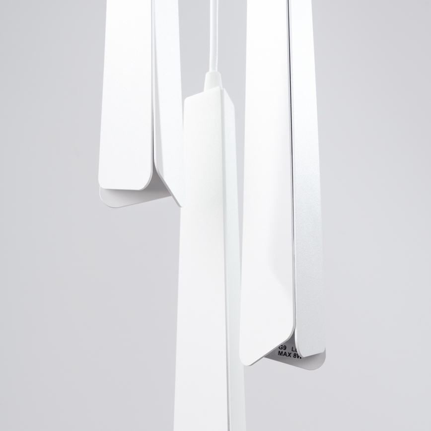 Chandelier on a string PRYSM 3xG9/8W/230V white