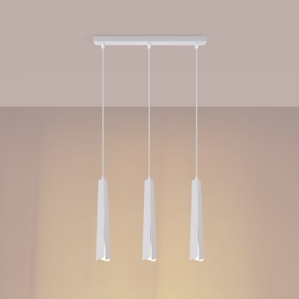 Chandelier on a string PRYSM 3xG9/8W/230V white