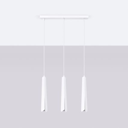 Chandelier on a string PRYSM 3xG9/8W/230V white