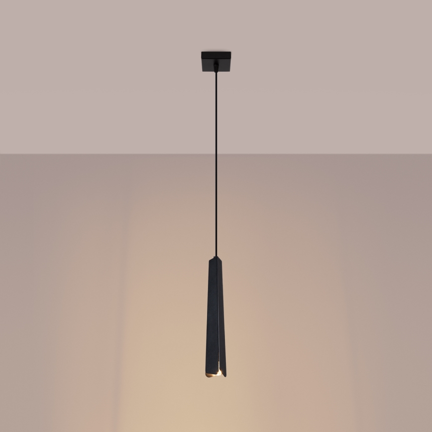 Chandelier on a string PRYSM 1xG9/8W/230V black