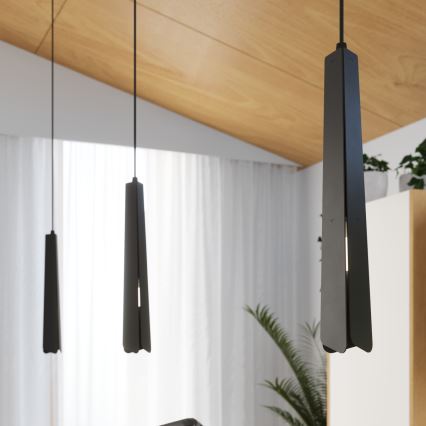 Chandelier on a string PRYSM 1xG9/8W/230V black