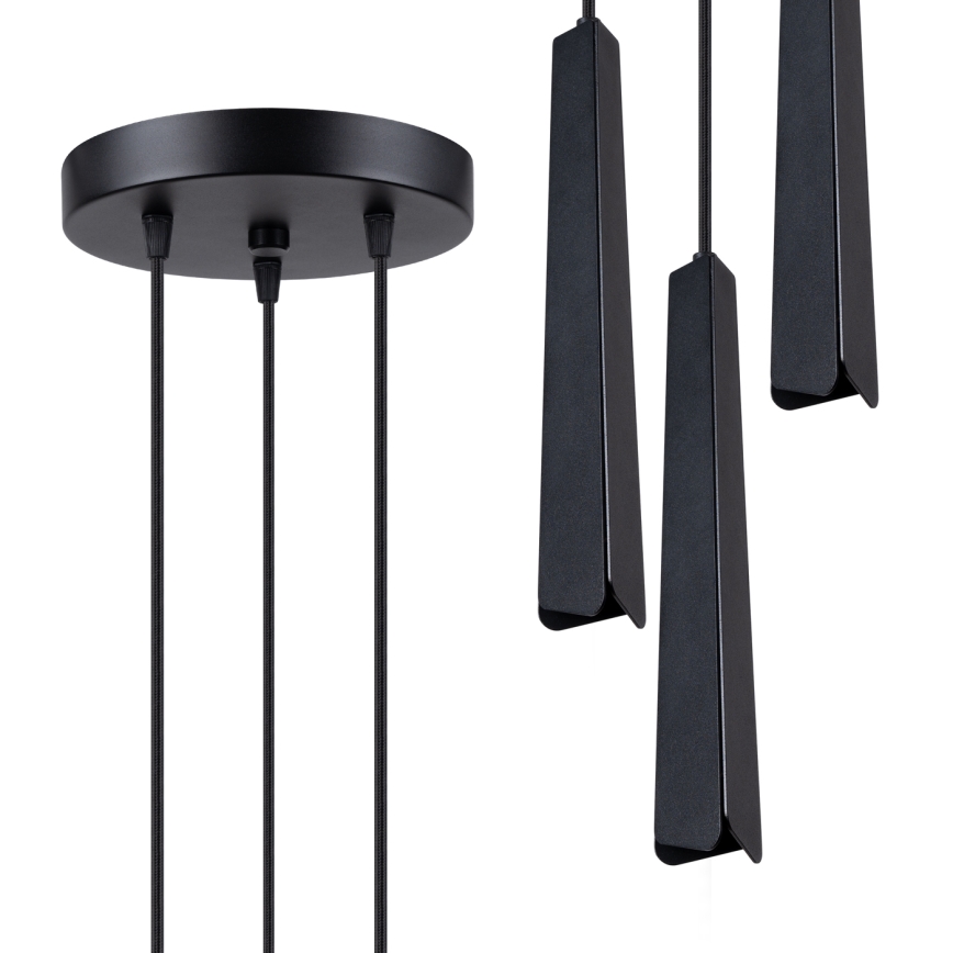 Chandelier on a string PRYSM 3xG9/8W/230V black