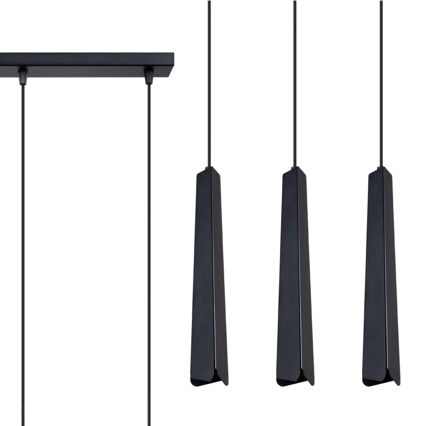 Chandelier on a string PRYSM 3xG9/8W/230V black