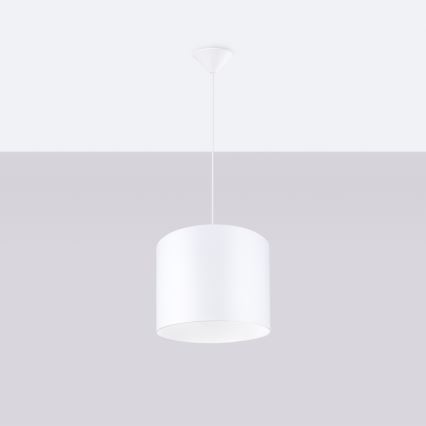 Chandelier on a string NOVA 1xE27/15W/230V d. 30 cm white
