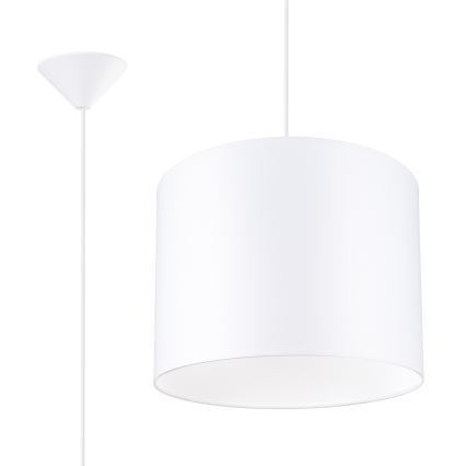 Chandelier on a string NOVA 1xE27/15W/230V d. 30 cm white