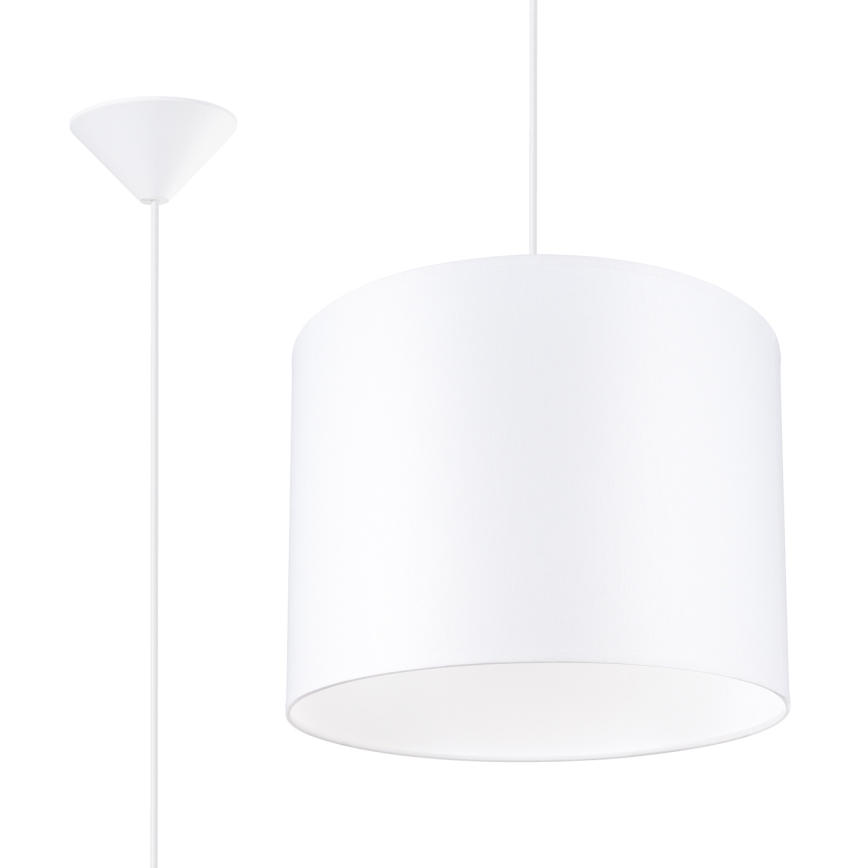 Chandelier on a string NOVA 1xE27/15W/230V d. 30 cm white