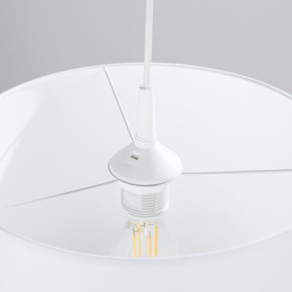 Chandelier on a string NOVA 1xE27/15W/230V d. 30 cm white