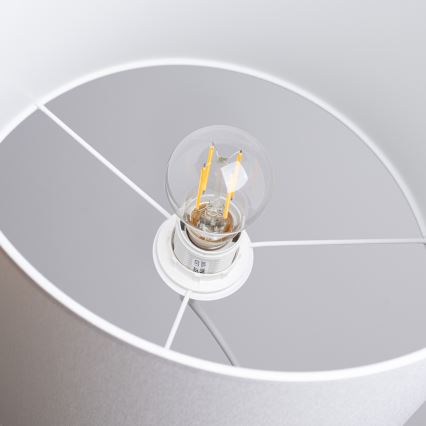 Chandelier on a string NOVA 1xE27/15W/230V d. 30 cm white
