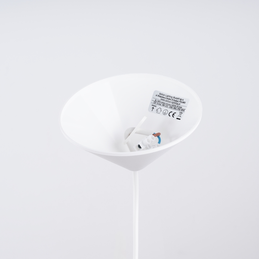 Chandelier on a string NOVA 1xE27/15W/230V d. 30 cm white
