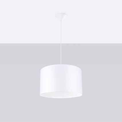 Chandelier on a string NOVA 1xE27/15W/230V d. 40 cm white