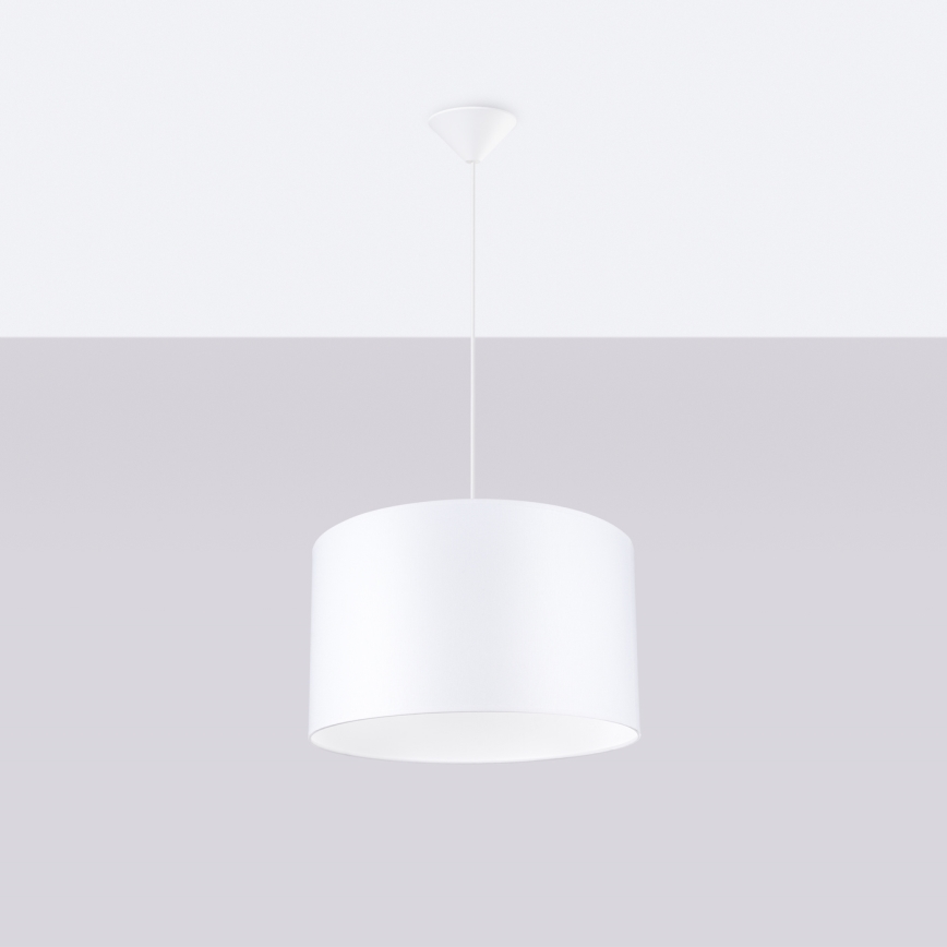 Chandelier on a string NOVA 1xE27/15W/230V d. 40 cm white