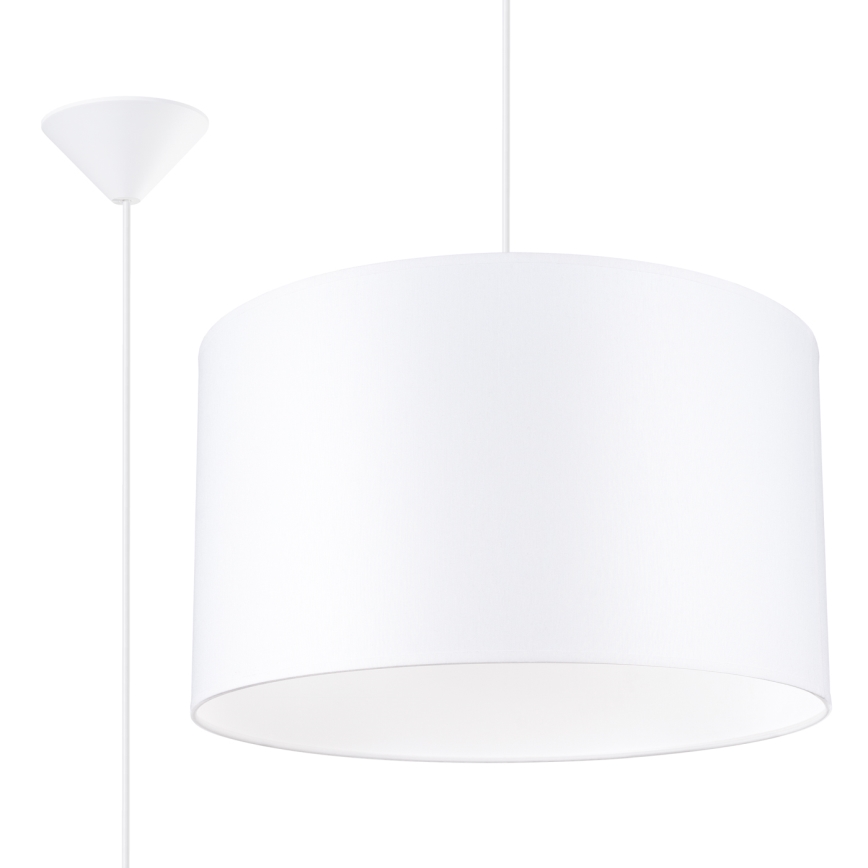 Chandelier on a string NOVA 1xE27/15W/230V d. 40 cm white