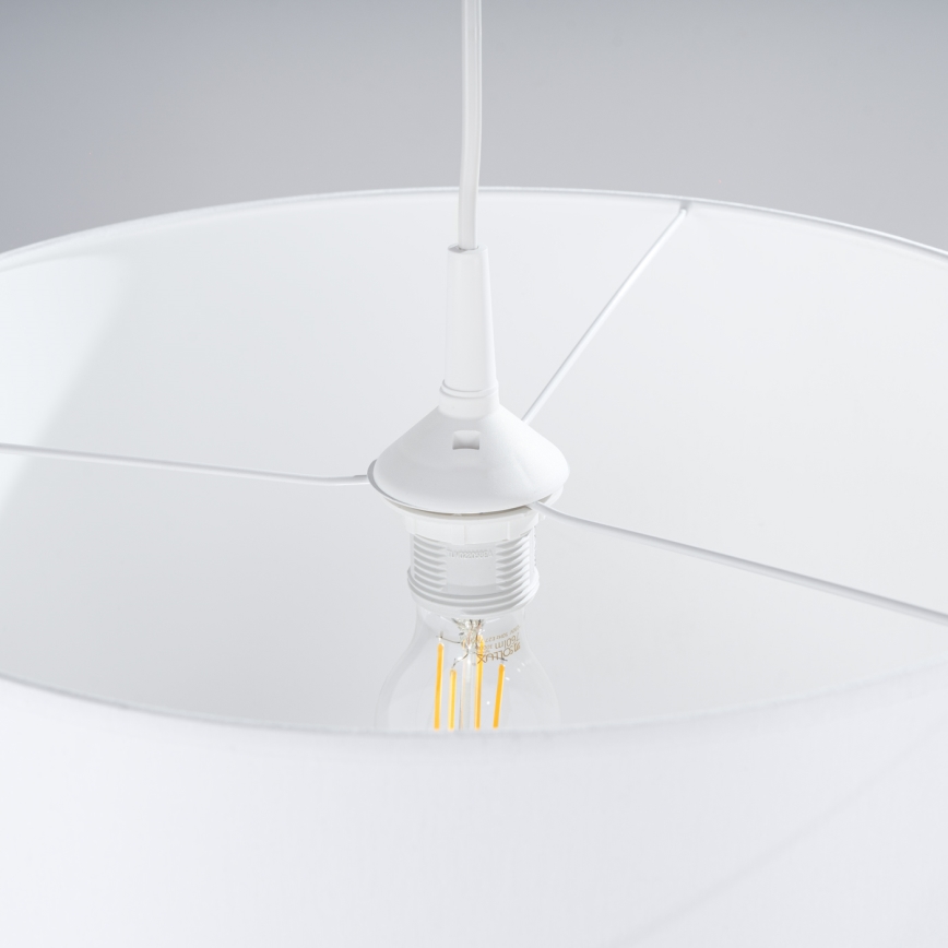 Chandelier on a string NOVA 1xE27/15W/230V d. 40 cm white