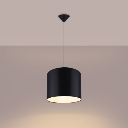 Chandelier on a string NOVA 1xE27/15W/230V d. 30 cm black