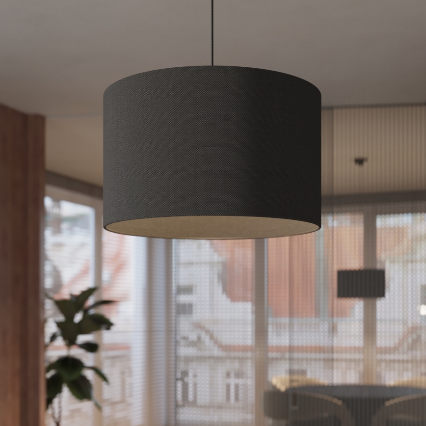 Chandelier on a string NOVA 1xE27/15W/230V d. 30 cm black