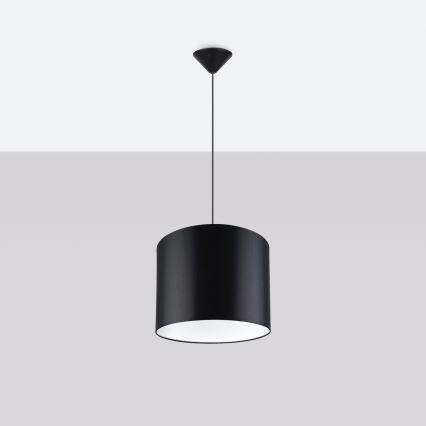 Chandelier on a string NOVA 1xE27/15W/230V d. 30 cm black