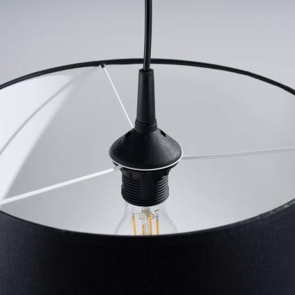 Chandelier on a string NOVA 1xE27/15W/230V d. 30 cm black