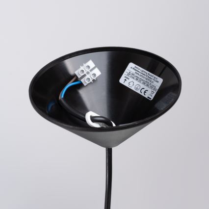 Chandelier on a string NOVA 1xE27/15W/230V d. 30 cm black