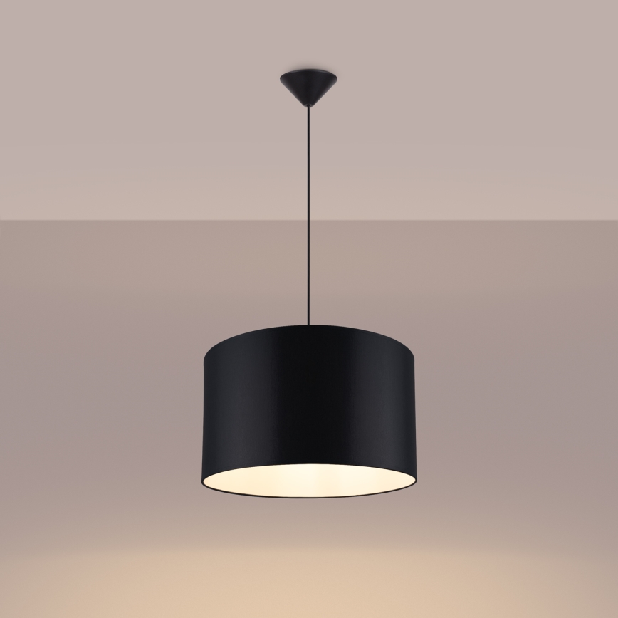 Chandelier on a string NOVA 1xE27/15W/230V d. 40 cm black