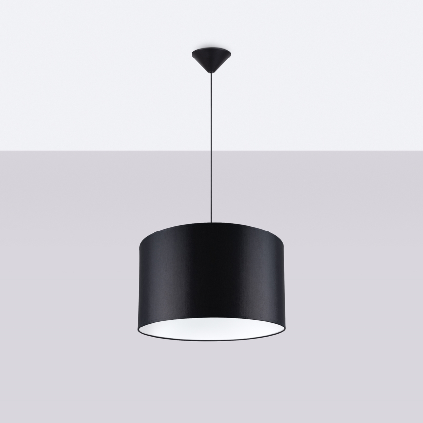 Chandelier on a string NOVA 1xE27/15W/230V d. 40 cm black