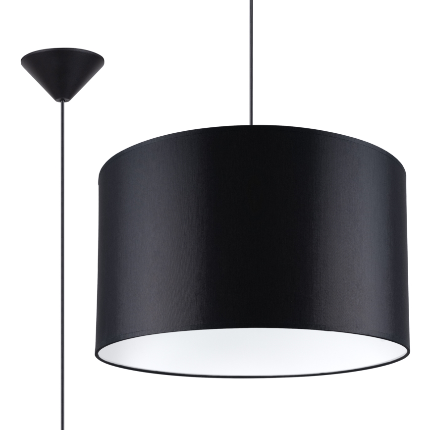 Chandelier on a string NOVA 1xE27/15W/230V d. 40 cm black
