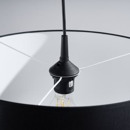 Chandelier on a string NOVA 1xE27/15W/230V d. 40 cm black