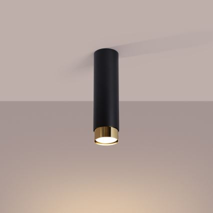 Spotlight NERO 1xGU10/10W/230V 22,5 cm black/gold