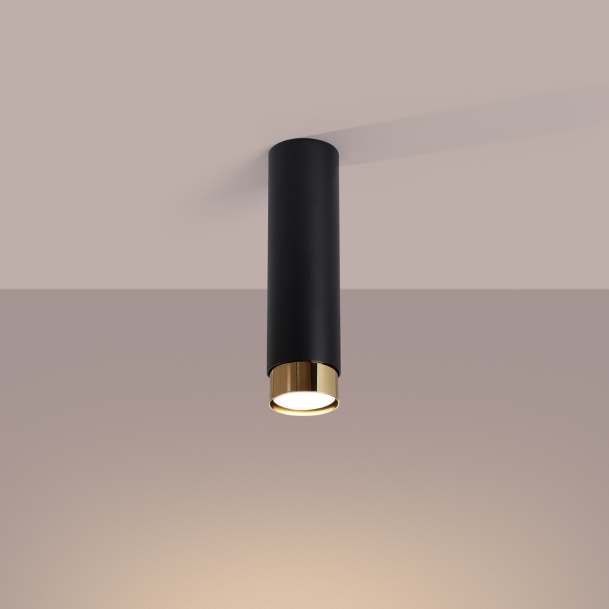 Spotlight NERO 1xGU10/10W/230V 22,5 cm black/gold