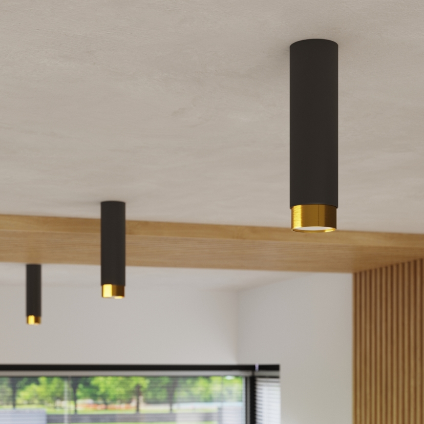 Spotlight NERO 1xGU10/10W/230V 22,5 cm black/gold