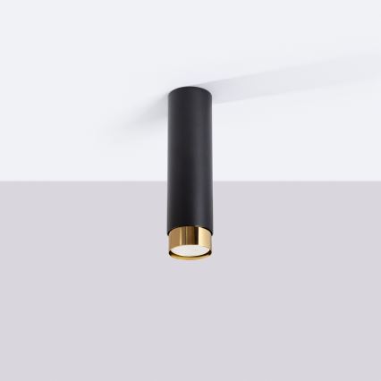 Spotlight NERO 1xGU10/10W/230V 22,5 cm black/gold