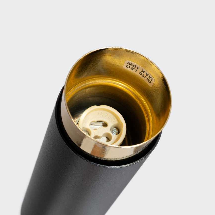Spotlight NERO 1xGU10/10W/230V 22,5 cm black/gold