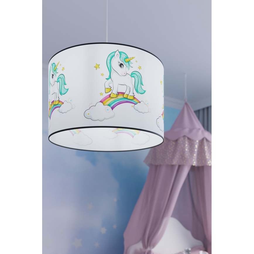 Children's chandelier on a string UNICORN 1xE27/15W/230V d. 30 cm unicorn