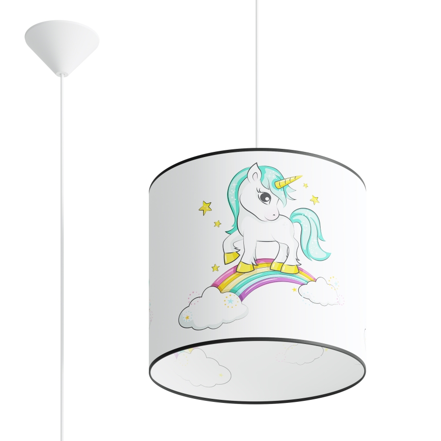 Children's chandelier on a string UNICORN 1xE27/15W/230V d. 30 cm unicorn