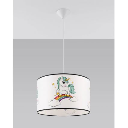 Children's chandelier on a string UNICORN 1xE27/15W/230V d. 40 cm unicorn