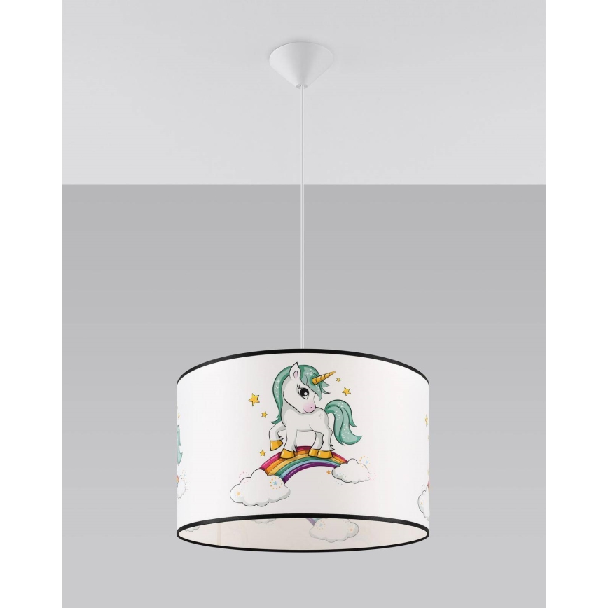 Children's chandelier on a string UNICORN 1xE27/15W/230V d. 40 cm unicorn