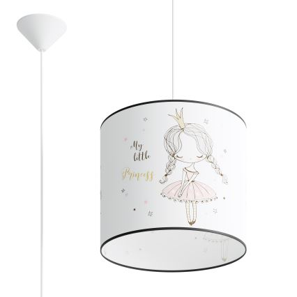 Children's chandelier on a string PRINCESS 1xE27/15W/230V d. 30 cm princess