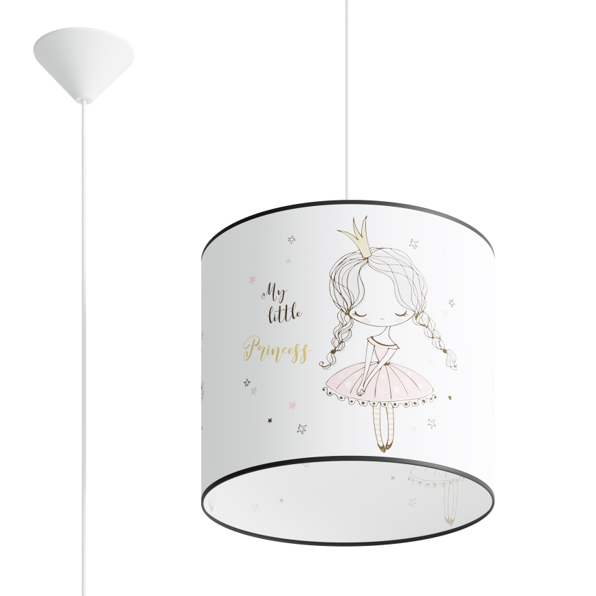 Children's chandelier on a string PRINCESS 1xE27/15W/230V d. 30 cm princess
