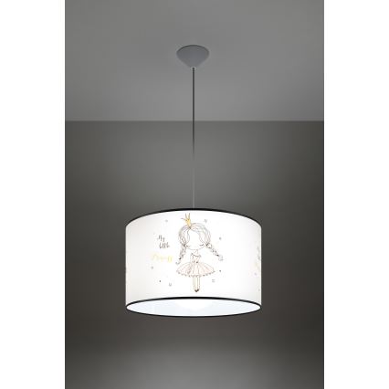 Children's chandelier on a string PRINCESS 1xE27/15W/230V d. 40 cm princess